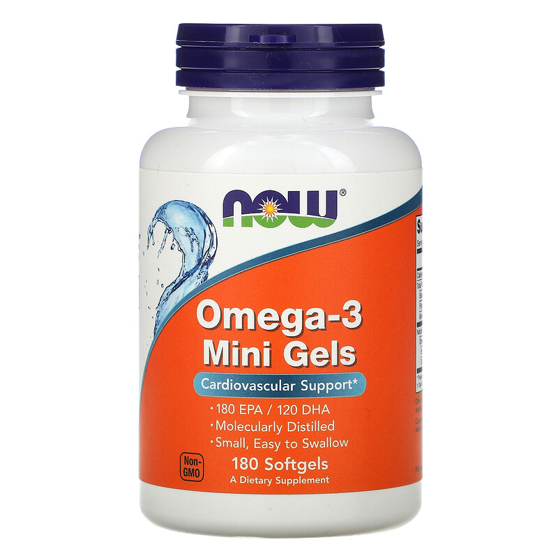 Now Foods Omega-3 1000 mg - 200 Softgels - eVitamins.com