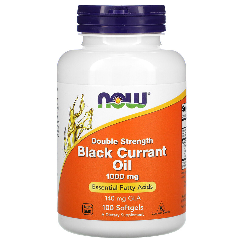 Now Foods, Black Currant Oil, 1,000 mg, 100 Softgels iHerb