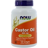 Отзывы о Now Foods, Касторовое масло, 650 мг, 120 гелевых капсул