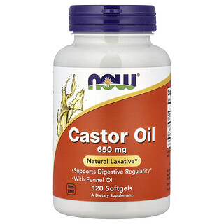 NOW Foods, Castor Oil, 120 Capsules
