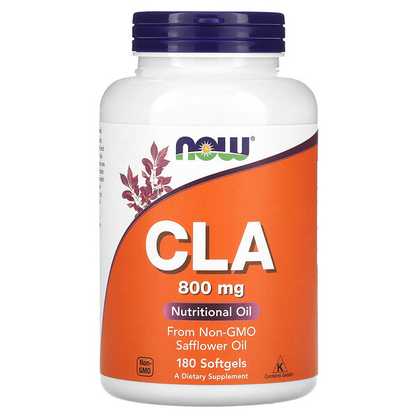NOW Foods CLA, 800 mg, 180 Softgels