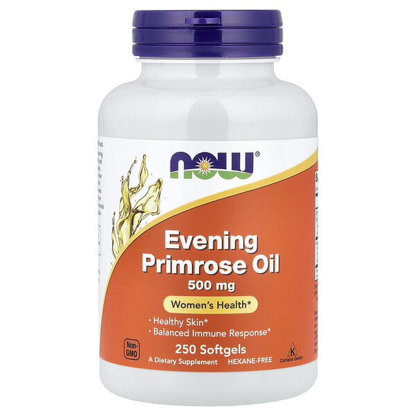 NOW Foods Evening Primrose Oil, 500 mg, 250 Softgels