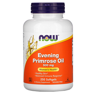 Отзывы о Now Foods, Evening Primrose Oil, 500 mg, 250 Softgels