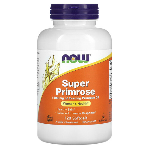 Now Foods Super Primrose, 1,300 mg, 120 Softgels