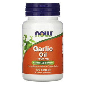 Отзывы о Now Foods, Garlic Oil, 1,500 mg, 100 Softgels