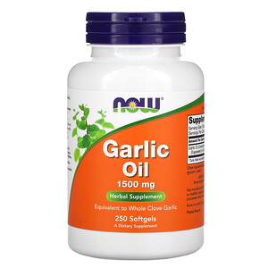 Отзывы о Now Foods, Garlic Oil, 1,500 mg, 250 Softgels