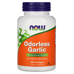 Отзывы о Now Foods, Odorless Garlic, Concentrated Extract, 250 Softgels