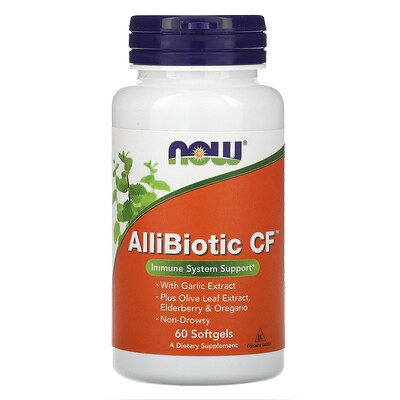 Now Foods Аллибиотик CF, 60 мягких капсул