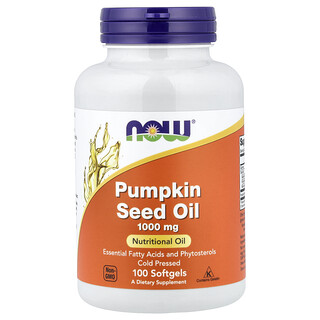 NOW Foods, Pumpkin Seed Oil, 100 Capsules (1,000 mg per Capsule)