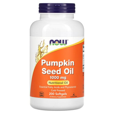 

NOW Foods Pumpkin Seed Oil 1 000 mg 200 Softgels