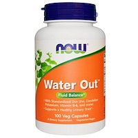 Water Out, баланс жидкости, 100 вегетарианских капсул - изображение