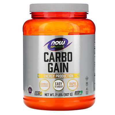 Now Foods Спорт, набор углеводов, 907 г (2 фунта)
