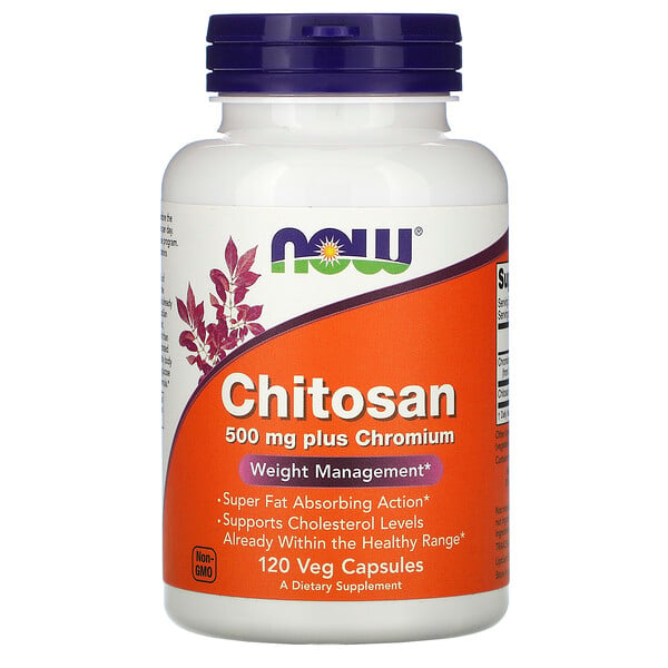 Now Foods, Chitosan Plus Chromium, 500 mg, 120 Veg Capsules