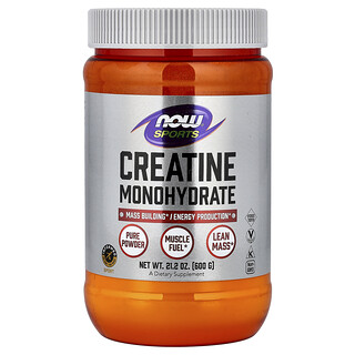 NOW Foods, Sports, Creatine Monohydrate, 21.2 oz (600 g)