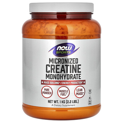 Product Image for NOW Foods, Sports, Micronized Creatine Monohydrate, 2.2 lbs (1 kg)