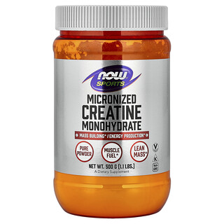 NOW Foods, Sports, Micronised Creatine Monohydrate, 1.1 lbs (500 g)