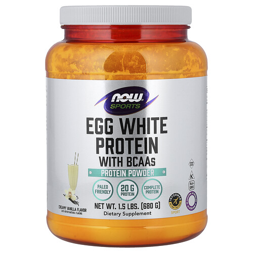 NOW Foods, Sports, Eiweiß-Protein mit BCAAs, Cremy-Vanille, 680 g