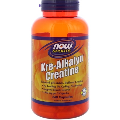 

Sports, Kre-Alkalyn Creatine (креалкалин креатин), 240 капсул