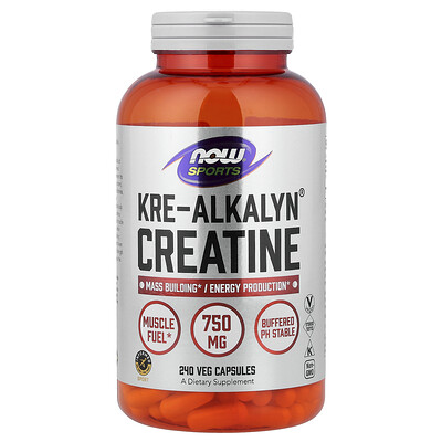 Product Image for NOW Foods, Sports, Kre-Alkalyn Creatine, 240 Veg Capsules (0.75 g per Capsule)
