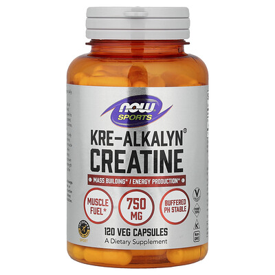 Product Image for NOW Foods, Sports, Kre-Alkalyn Creatine, 120 Veg Capsules (750 mg per Capsule)