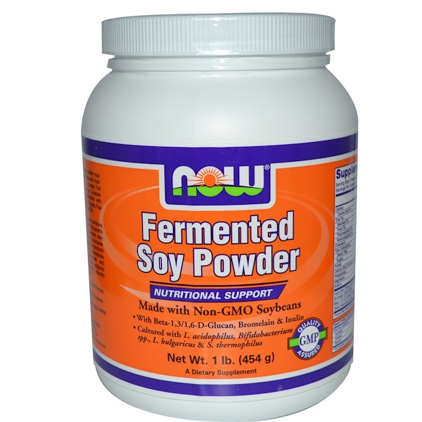 Now Foods, Fermented Soy Powder, 1 lb (454 g) iHerb