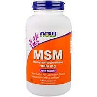 Now Foods, MSM, 1000 mg, 240 Capsules - iHerb.com