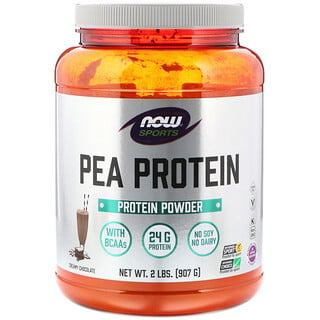 Now Foods, Sports, Pea Protein, Creamy Chocolate, 2 lbs (907 g)