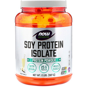 Отзывы о Now Foods, Sports, Soy Protein Isolate, Creamy Vanilla, 2 lbs (907 g)