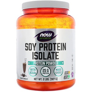 Отзывы о Now Foods, Sports, Soy Protein Isolate, Creamy Chocolate, 2 lbs (907 g)