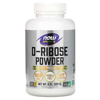 Now Foods, Sports, D-Ribose Powder, 5,000 mg , 8 oz (227 g)