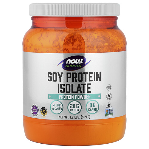 NOW Foods Sports чистый изолят соевого белка без добавок 544 г (1 2 фунта)