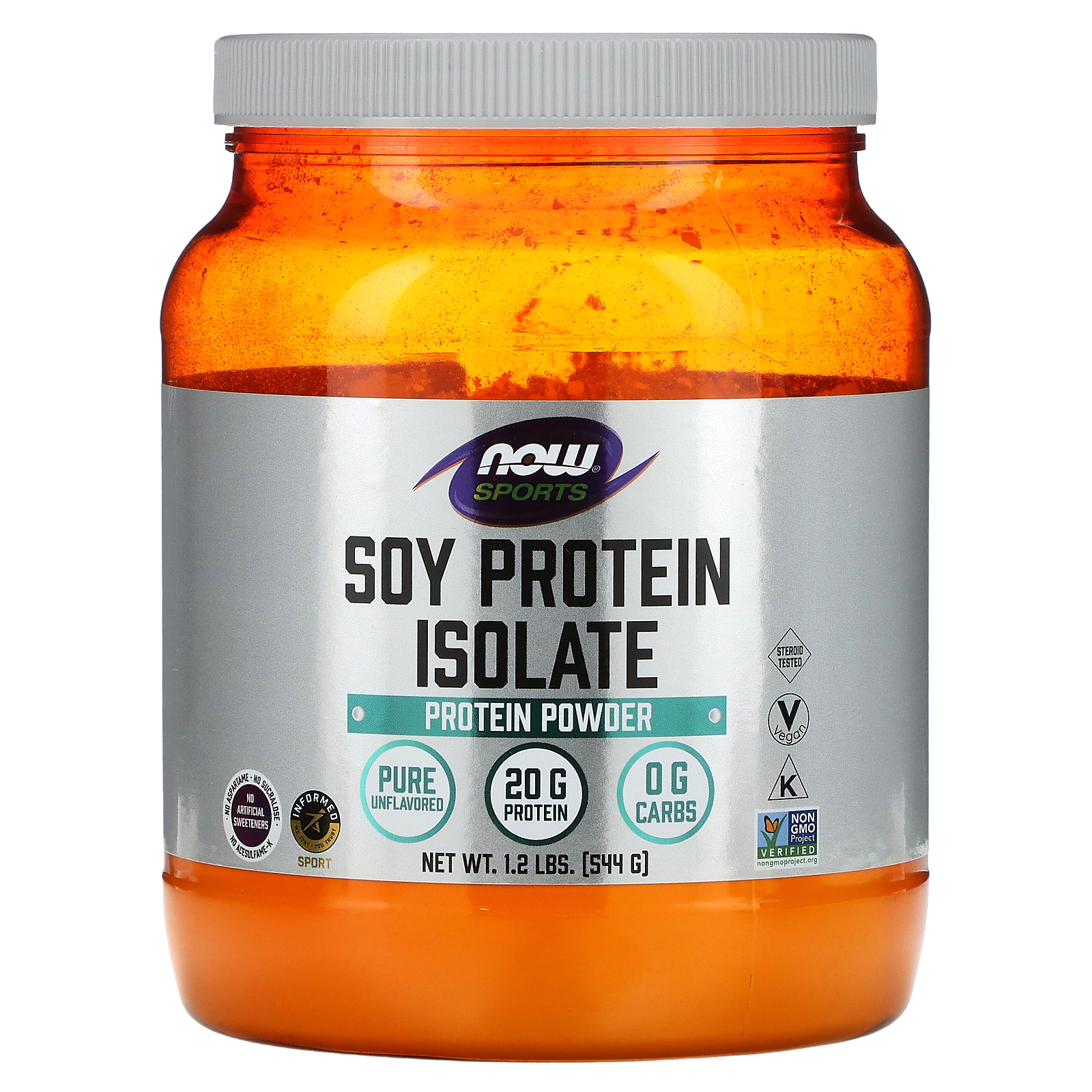 Now Foods Sports Soy Protein Isolate Pure Unflavored 12 Lbs 544 G 6649