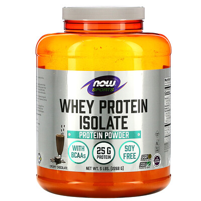 

NOW Foods Sports Whey Protein Isolate Creamy Chocolate 5 lbs (2 268 g)
