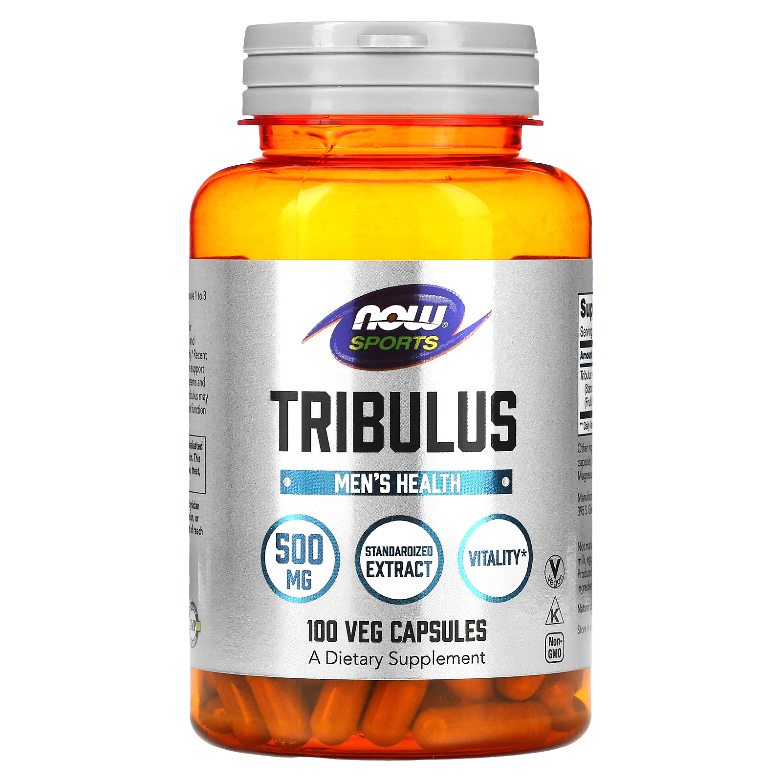 NOW Foods, Sports, Tribulus, 500 mg, 100 capsules végétariennes