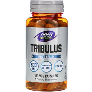 Now Foods, Tribulus, 500 mg, 100 Cápsulas Vegetais