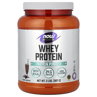 NOW Foods, Sports, Whey Protein Powder, Creamy Chocolate, 2 lbs (907 g)