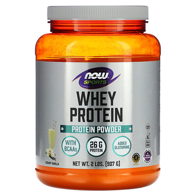 

NOW Foods Whey Protein Powder Creamy Vanilla 2 lbs (907 g)