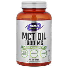 Sports, олія MCT, 1000 мг, 150 м’яких капсул