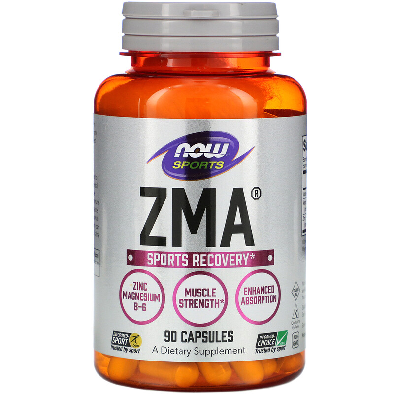 Now Foods, Sports, ZMA, Sports Recovery, 90 Capsules - iHerb