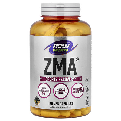 Product Image for NOW Foods, Sports, ZMA , 180 Veg Capsules