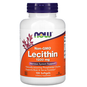Отзывы о Now Foods, Lecithin, 1200 mg, 100 Softgels