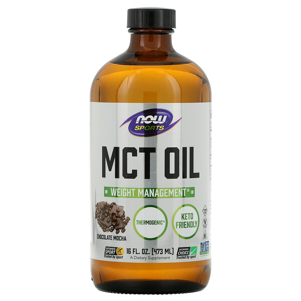 Now Foods‏, Sports, MCT Oil, Chocolate Mocha, 16 fl oz (473 ml)
