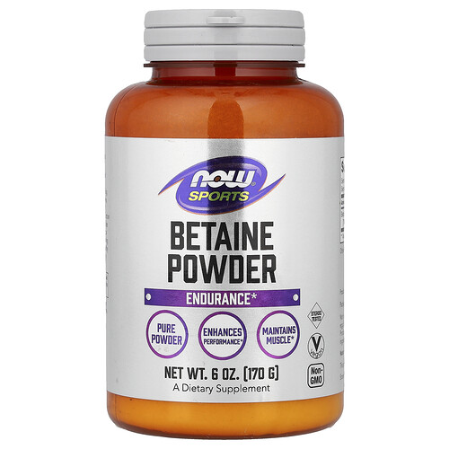 ナウフーズ NOW Foods, スポーツ、ベタインパウダー、170g（6オンス）