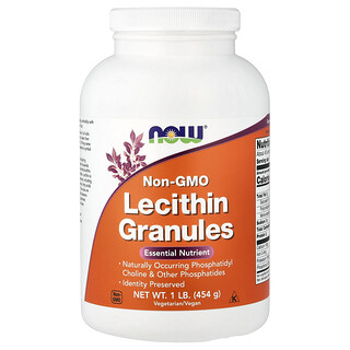 NOW Foods, Gránulos de lecitina`` 454 g (1 lb)