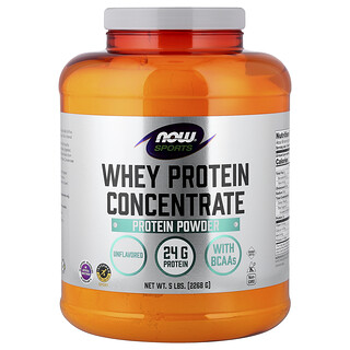 NOW Foods, Sport, Isolat de protéines de lactosérum, Sans parfum, 2268 g