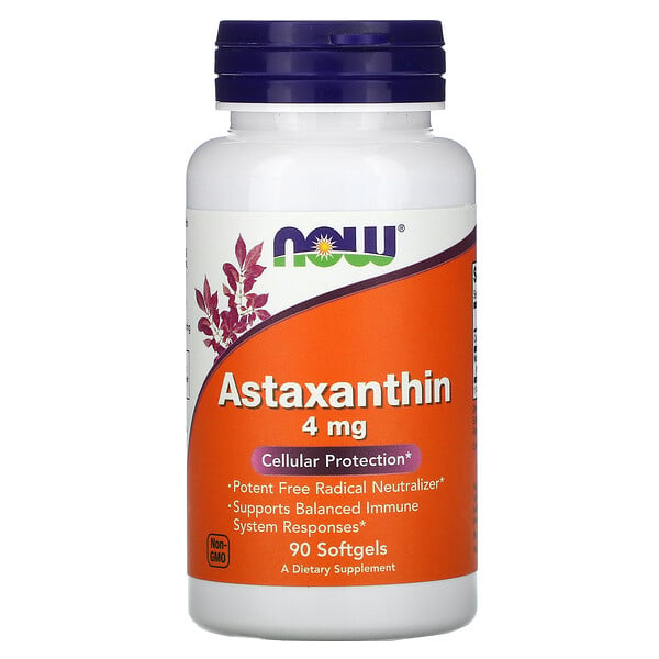 Astaxanthin, 4 ملغ, 90 كبسولة