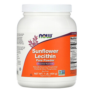 Now Foods, Sunflower Lecithin, Pure Powder, 1 lb (454 g) отзывы