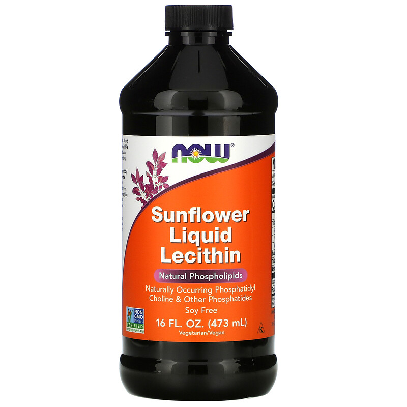 Now Foods, Sunflower Liquid Lecithin, 16 fl oz (473 ml) iHerb