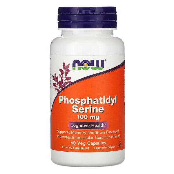 Now Foods‏, Phosphatidyl Serine, 100 mg, 60 Veg Capsules