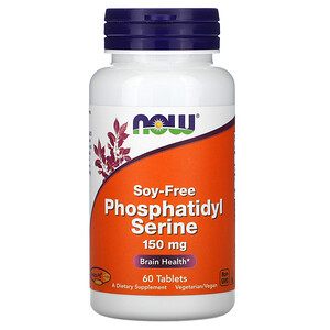 Отзывы о Now Foods, Phosphatidyl Serine, Soy-Free, 150 mg, 60 Tablets
